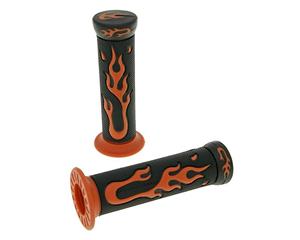 TNT Handvaten set Flame zwart, orange