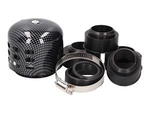101 Octane Luchtfilter Powerfilter Alu Kappe 28-47mm Carbon-Look