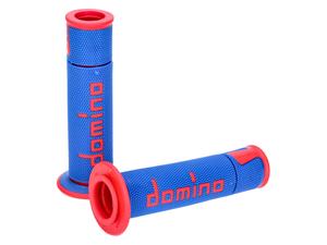 Domino Handvaten set  A450 On-Road Racing blauw / rood met Open einde
