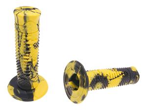 Domino Handvaten set  A260 Off-Road Snake zwart / geel