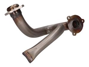 OEM Standard Uitlaatbocht  RVS met Pitotbuis voor Aprilia SX, RX, Derbi Senda, DRD, X-Treme, SM, Gilera RCR, SMT