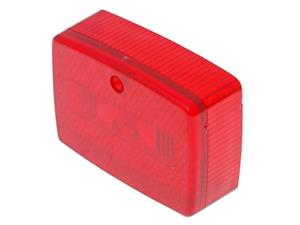 Achterlichtglas klein rood voor Brommer Puch, Kreidler, Zündapp uvm.