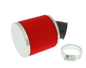 Vparts Luchtfilter Big Foam 28-35mm haaks rood