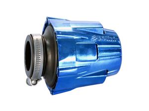 Polini Luchtfilter  Blue Air Box 32mm recht blauw-schwarz
