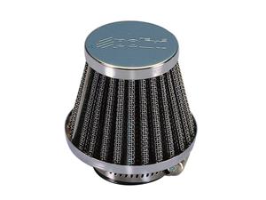 Polini Luchtfilter  Metal Air Filter 35mm recht Chroom