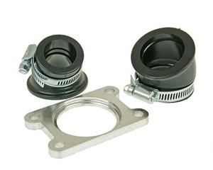 101 Octane Spruitstuk Racing Tweedelig 24 en 32mm voor Minarelli AM, Generic, KSR-Moto, Keeway, Motobi, Ride, CPI 1E40MA 1E40MB