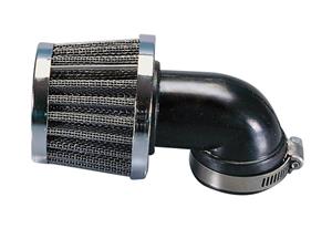 Polini Luchtfilter  Metal Air Filter 38mm 90° Chroom