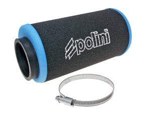 Polini Luchtfilter  Evolution 60mm recht Zwart-blauw