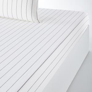 LA REDOUTE INTERIEURS Hoeslaken in katoen voor dikke matras, Pia stripes