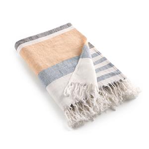 AM.PM Plaid/fouta in zuiver linnen, gestreept, Mayork