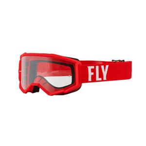 FLY Racing Focus Goggle Red White Clear Lens