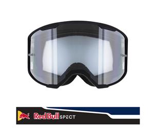 SPECT Red Bull Strive Mx Goggles Single Lens Black Blue Clear