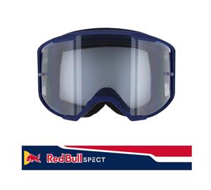 SPECT Red Bull Strive Mx Goggles Single Lens Blue Red Clear