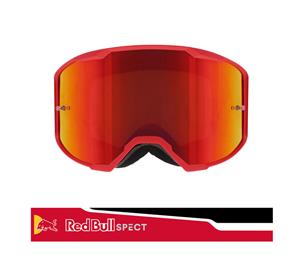 Red Bull Strive Mx Goggles Single Lens Red Black Red