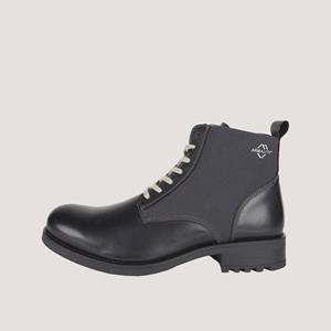 Deville Leather Armalith Black Grey Shoes