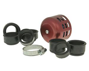 101 Octane Luchtfilter Powerfilter Alu Kappe 28-47mm rood