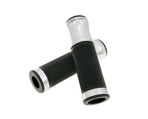 TNT Handvaten set CNC Sport zwart, Chroom