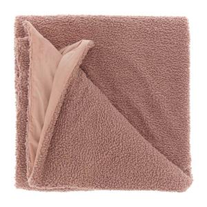 Unique Living Romie Fleece Plaid - Fleece Polyester - 150x200 Cm - Old Pink