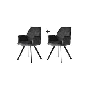 Haluta | Set van 2 eetkamerstoelen Rachel