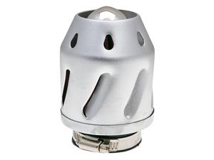 101 Octane Luchtfilter Grenade zilver recht 35/48mm Aansluiting (incl. Adapter)