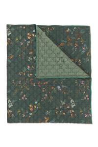 Pip Studio Kawai Flower Quilt Dark Green