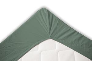 Elegance Topper Hoeslaken Katoen Perkal - grenat green