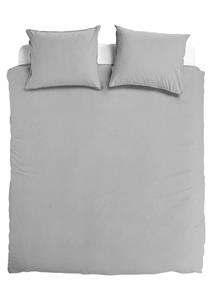 TotaalBED Dekbedovertrek Noa Light grey 140x200/220 |  Tweepersoons