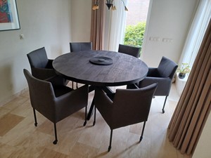 ShopX Leren eetkamerstoel desire, 120+ kleuren leer, in keukenstoelen