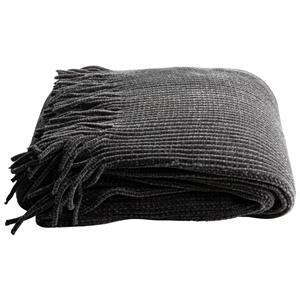 Gusta Plaid Chenille 152x127cm Donkergrijs