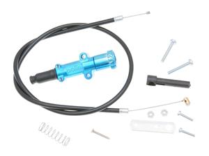 Polini Kabel choke   met Knop blauw 65cm - universeel