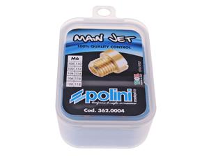 Polini Carburateur Hoofdsproeierset   6mm voor Dellorto Carburateur 100-118