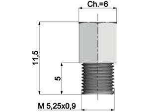 Carburateur Hoofdsproeier Polini voor Mikuni Carburateur - 135