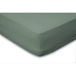 Elegance Hoeslaken Katoen Perkal 35cm Hoekhoogte - Grenat Green 180x210/220cm