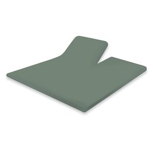 Elegance Splittopper Hoeslaken Perkal Katoen - Grenat Green 180x210/220cm