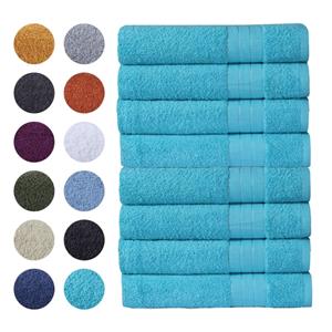 Zavelo Luxe Handdoeken - Hotelkwaliteit  - Badhanddoeken - 50x100 cm - 8 Stuks - Aqua