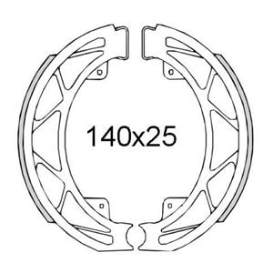 Remsegment set euro-4 5 Malaguti Centro Liberty Vespa Vespa Primavera Euro 4 Primavera Gilera Runner 180cc Vespa Vespa Sprint 4-Takt