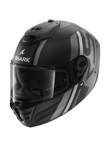 Shark Spartan RS Carbon Shawn Mat Carbon Zilver Antraciet DSA Integraalhelm