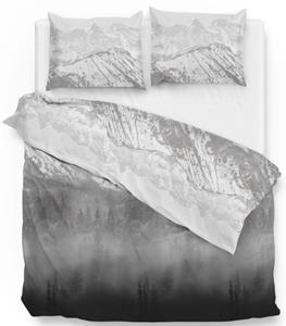 Zo! Home Flanel Dekbedovertrek Entia - Grey-2-persoons (200 x 200/220 cm)