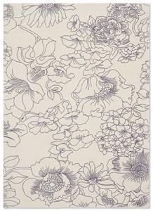 Ted Baker Linear Floral Blue 162508 - 140x200 cm Vloerkleed