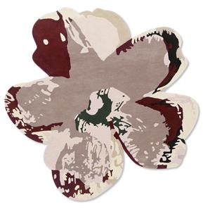 Ted Baker Shaped Magnolia Burgundy 162303 - 150x150 cm Vloerkleed