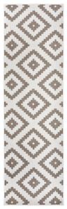 Teppich »Malta«, NORTHRUGS, rechteckig, Höhe 5 mm, In/- Outdoor geeignet, Rauten Design, Wohnzimmer, Balkon, Terrasse, Flur, Diele, Robust, Pflegeleicht, Flachgewebe