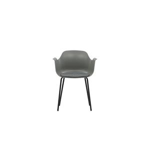 Hioshop Comfort Eetkamerstoel Kuipstoel Grijs.