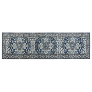 BELIANI Loper vloerkleed 60 x 200 cm grijs en blauw KOTTAR