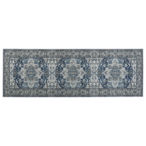 BELIANI Loper vloerkleed 80 x 240 cm grijs en blauw KOTTAR