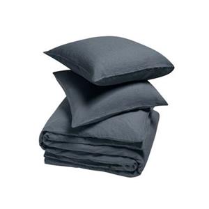 Yumeko overtrekset gewassen linnen earth blue 200x220 + 2/60x70
