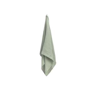 Yumeko handdoek gewassen linnen wafel misty green 70x140 - 1 st