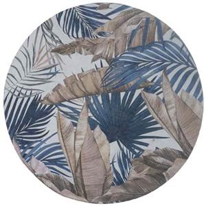 Veer Carpets Vloerkleed Palm Blue Rond ø120 cm