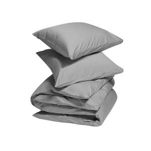Yumeko overtrekset katoen satijn stone grey 240x220 + 2/60x70
