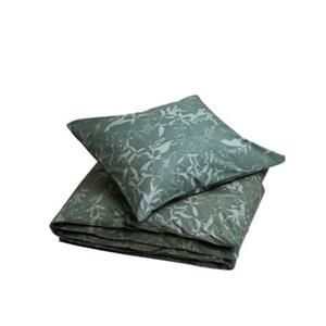 Yumeko overtrekset percal olive leaf 140x220 + 1/60x70