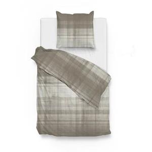 Zo! Home Dekbedovertrek Flanel Marley - rock taupe